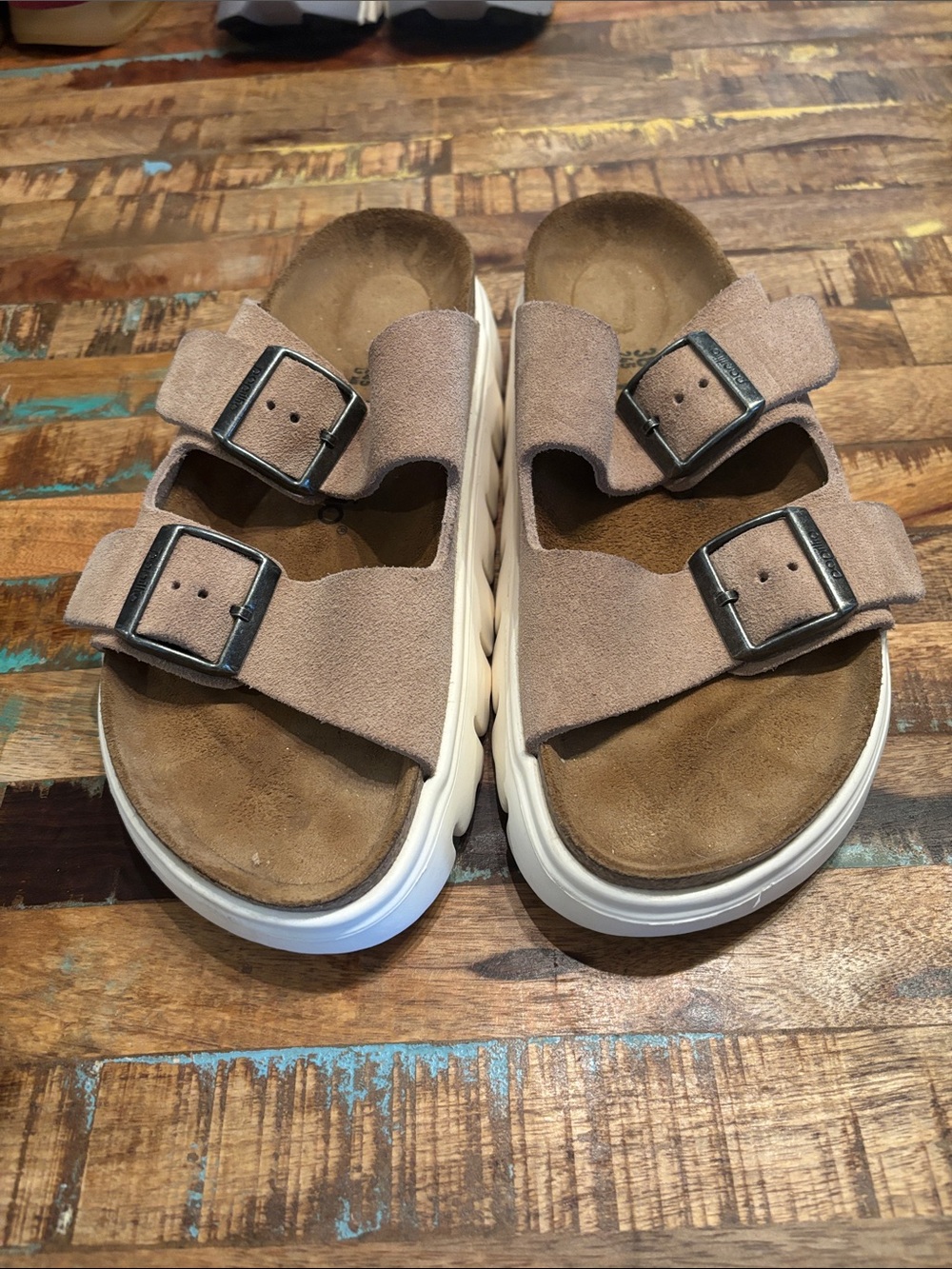 Women’s Papillio Arizon Platform Sandals MSRP $144 SZ 38/8 Tan
